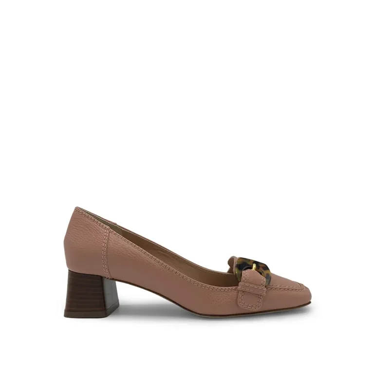 Calfskin Heeled Loafers / Luxury Line | GocciaShoes.com