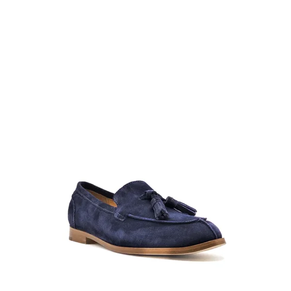 suede loafers with tassels