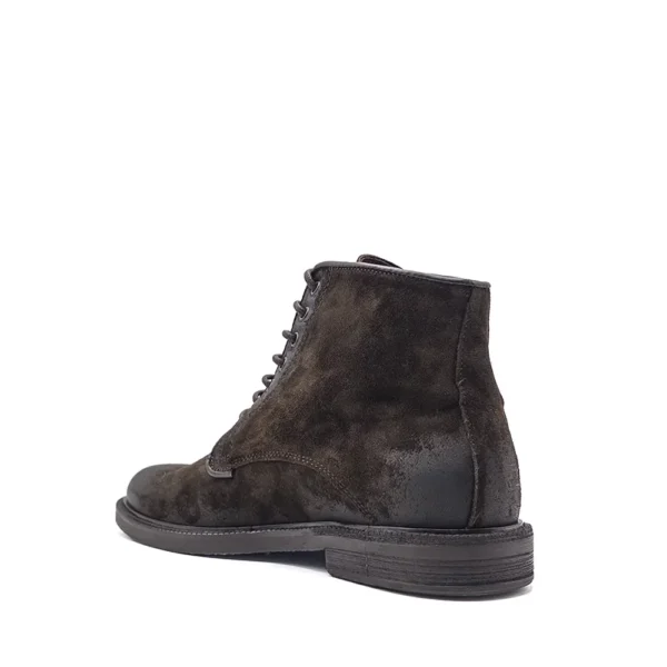 washed suede lace-up boots